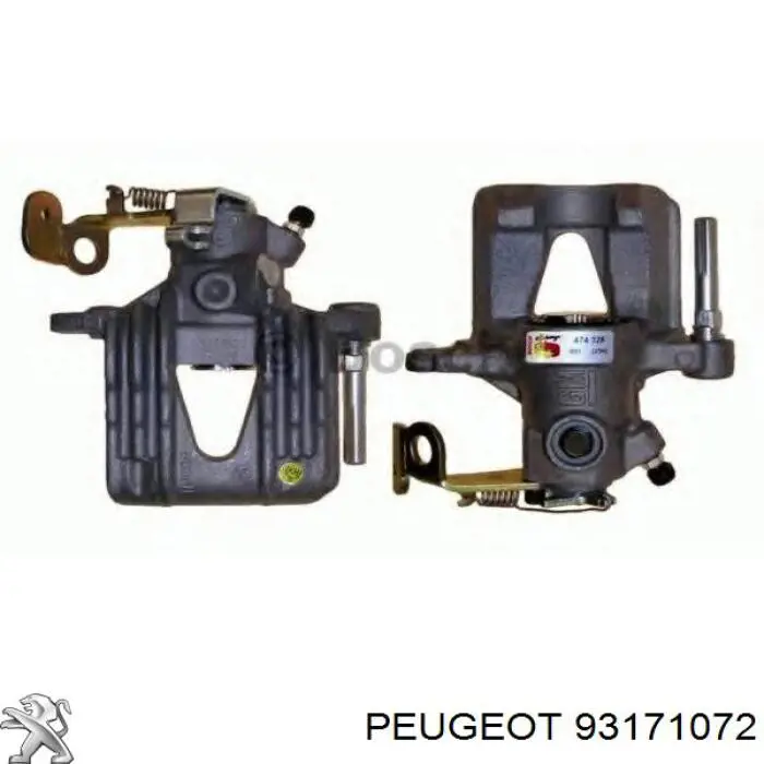 93171072 Peugeot/Citroen pinza de freno trasero derecho