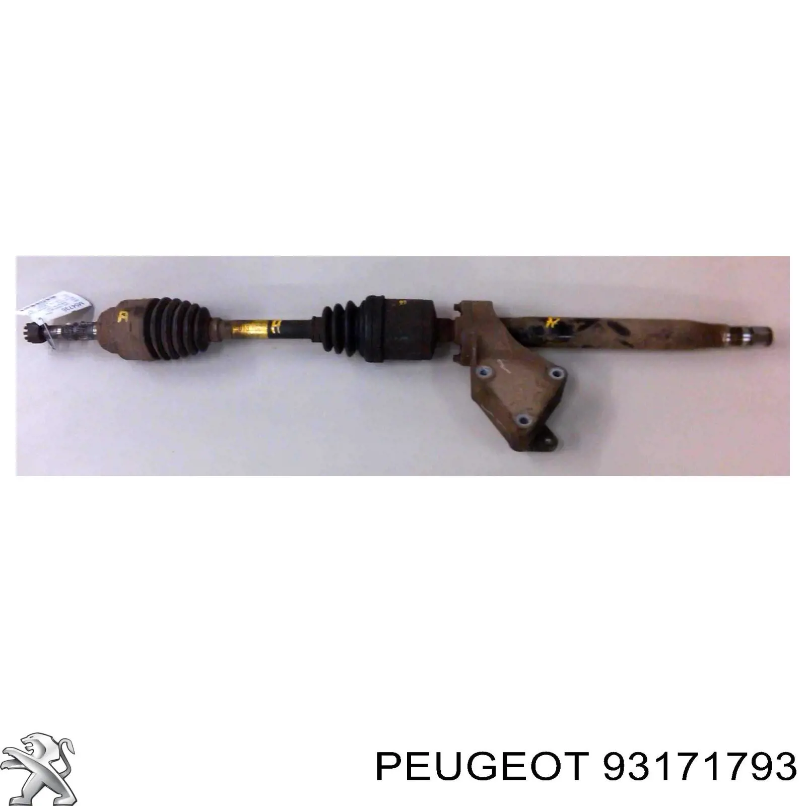 93171793 Peugeot/Citroen árbol de transmisión delantero derecho