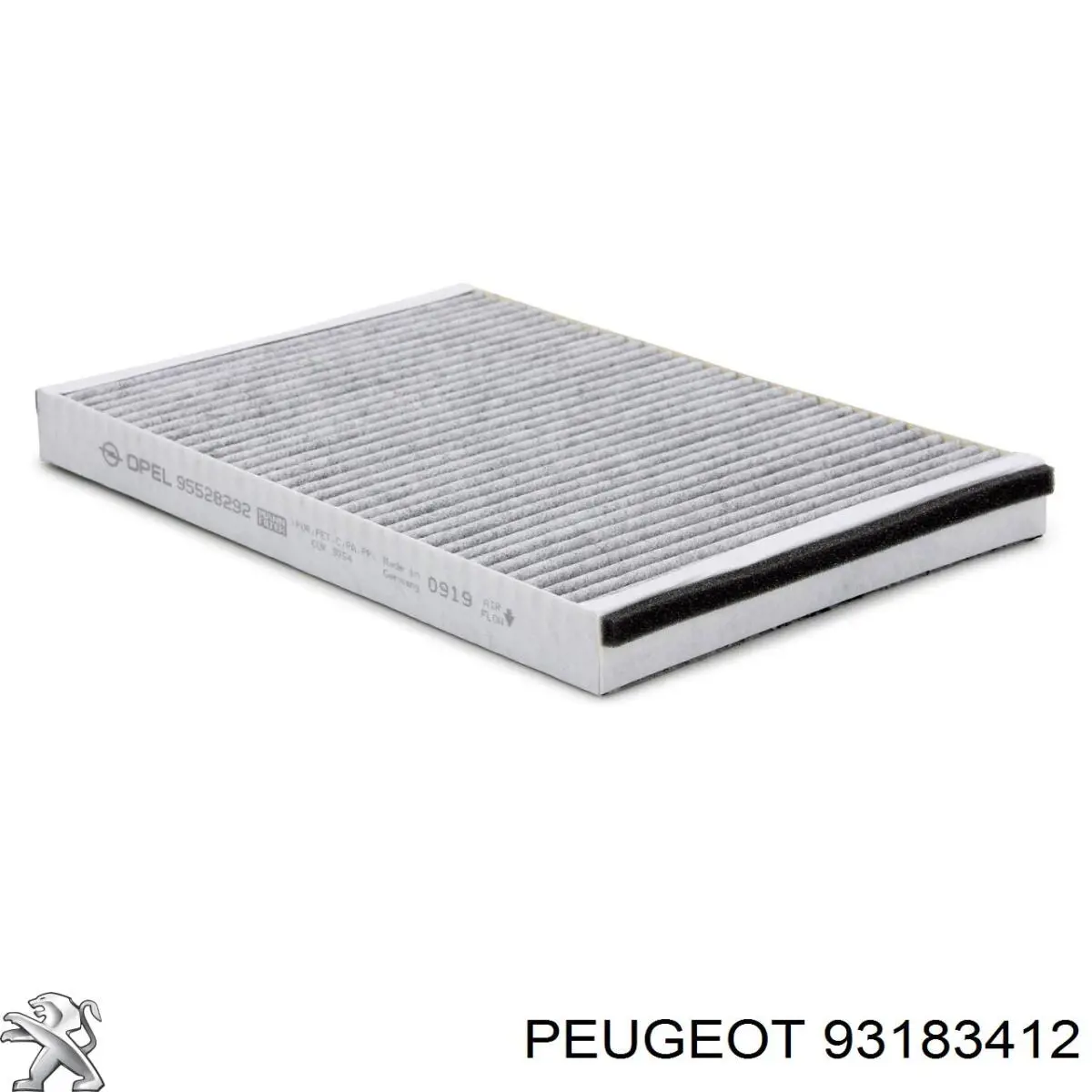 Filtro de aceite motor Peugeot/Citroen 93183412