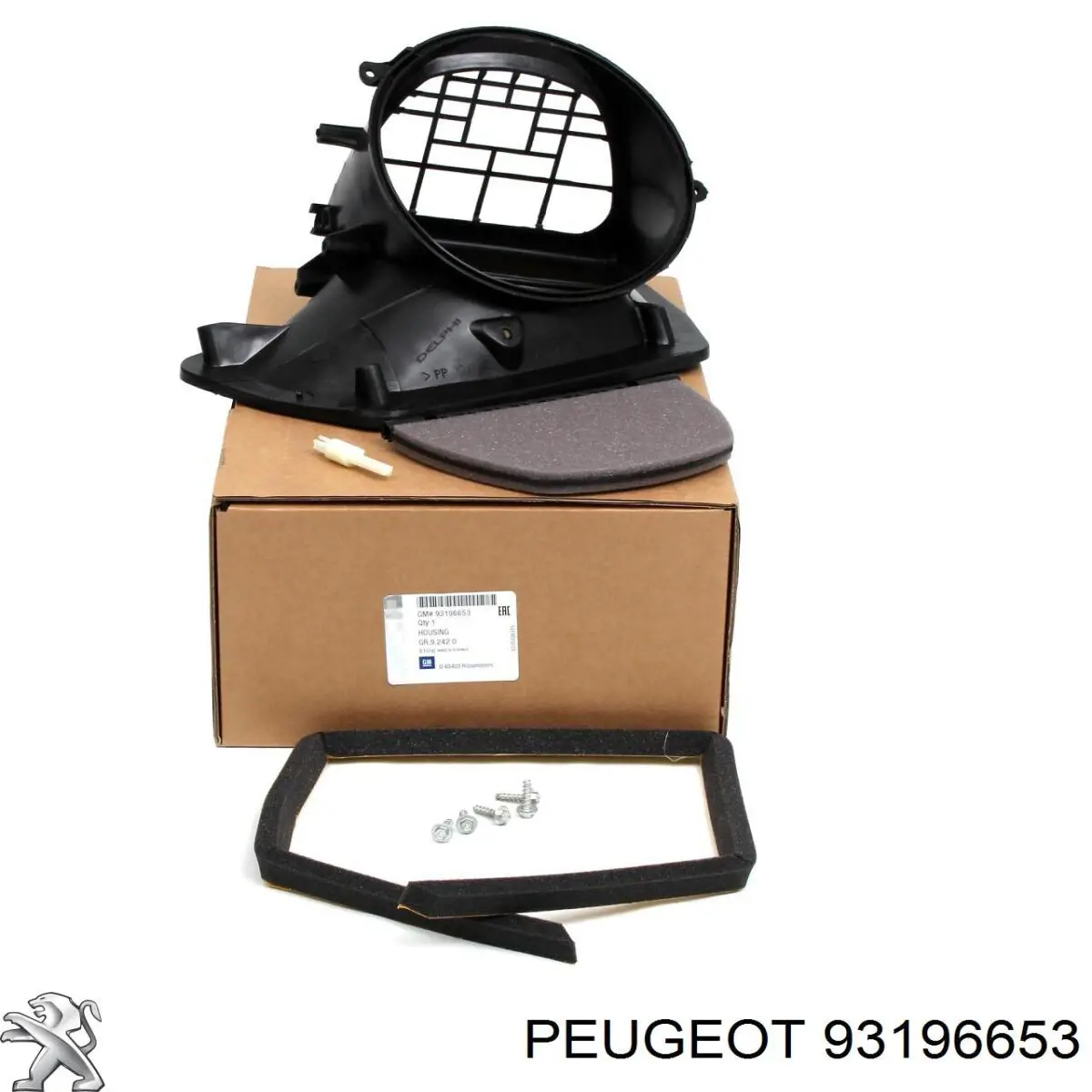93196653 Peugeot/Citroen Conducto de aire central del salpicadero