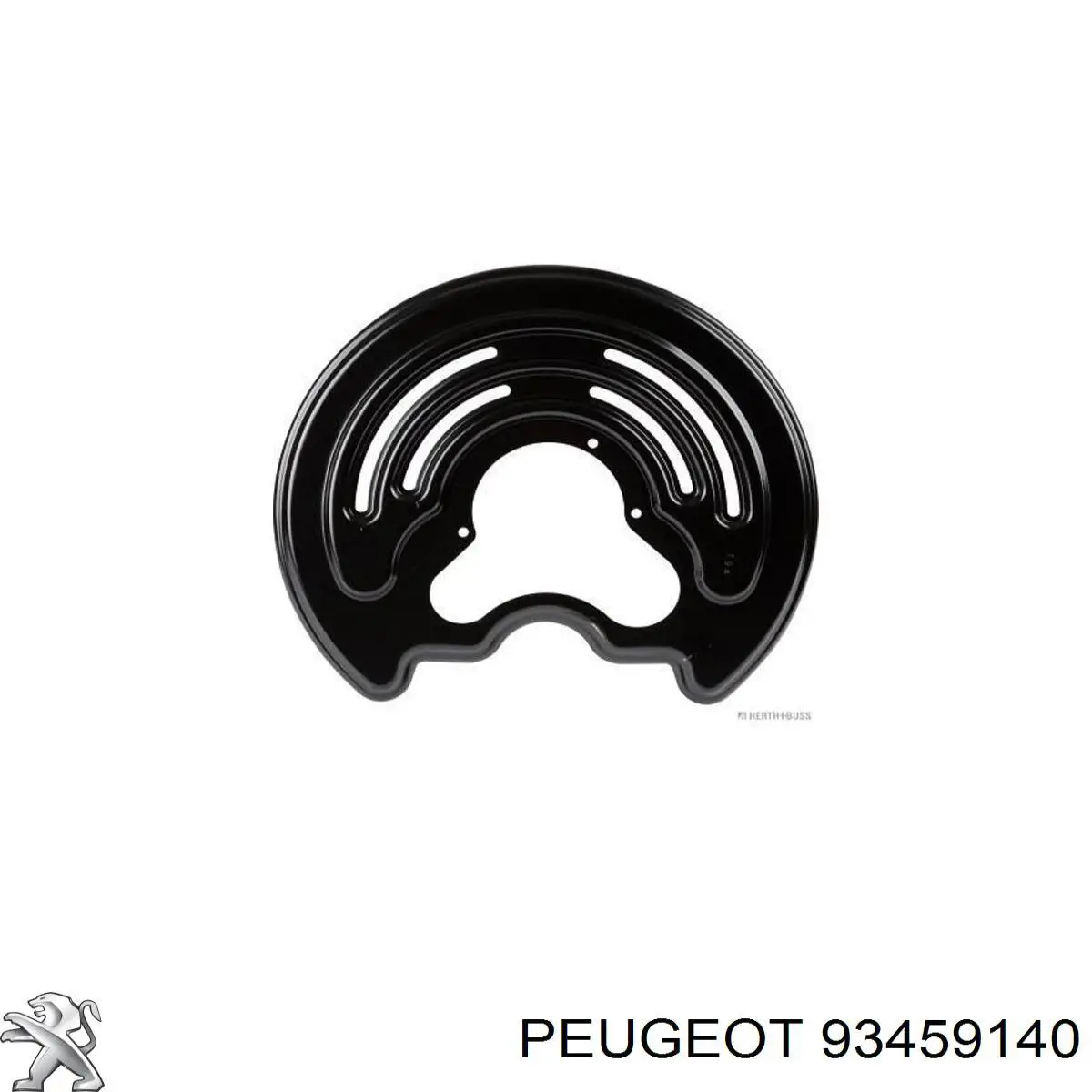 93459140 Peugeot/Citroen chapa protectora contra salpicaduras, disco de freno trasero izquierdo