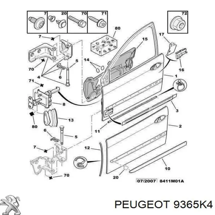 9365K4 Peugeot/Citroen
