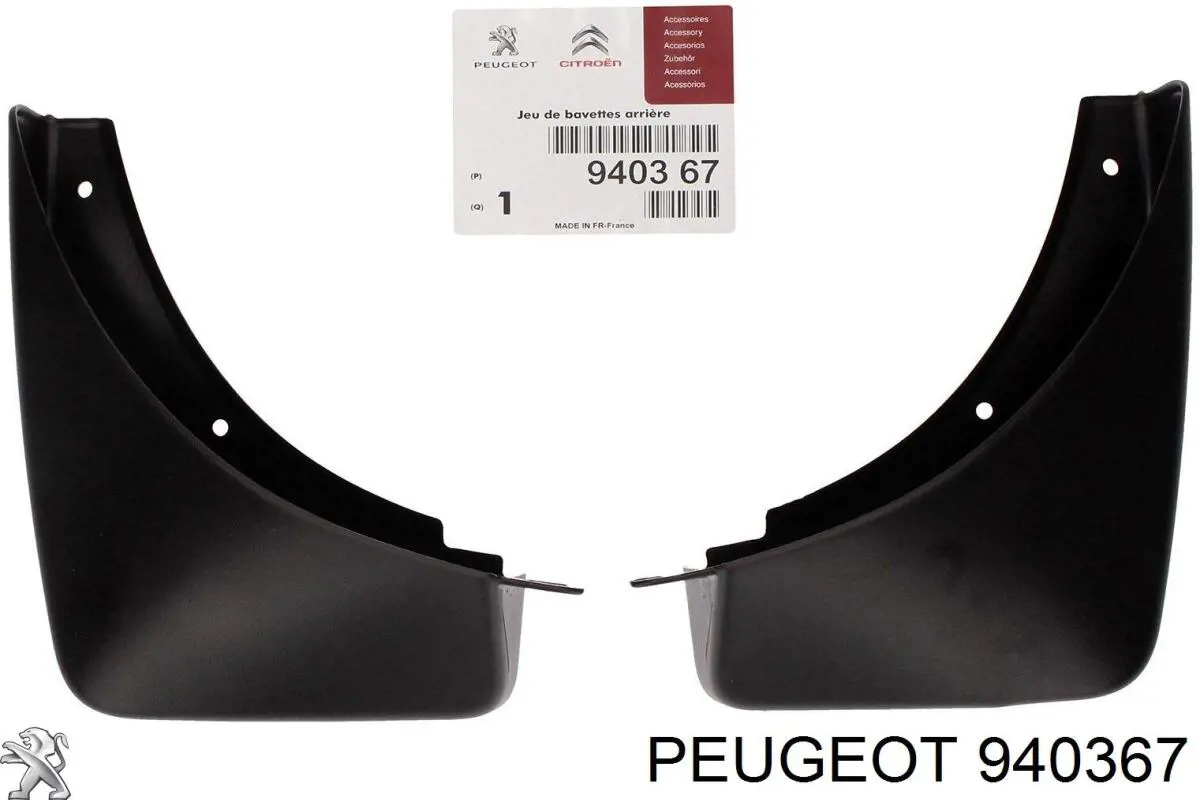 Faldillas guardabarros traseros 940367 Peugeot/Citroen