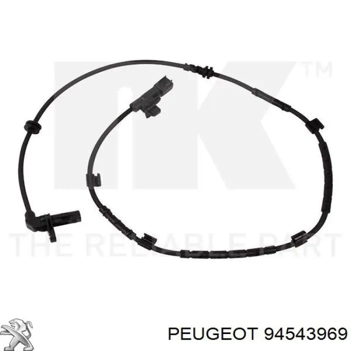 94543969 Peugeot/Citroen sensor abs delantero derecho