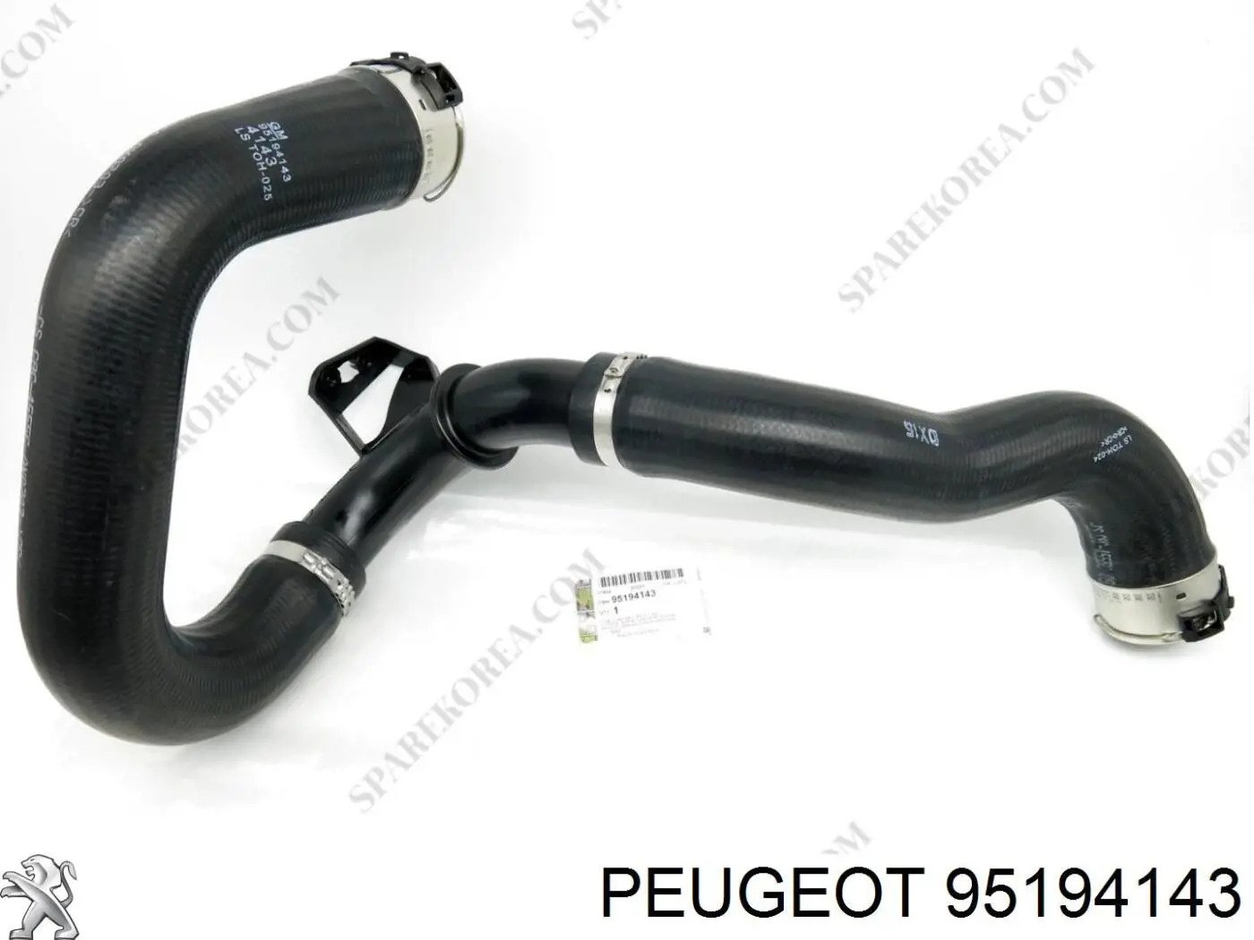 95194143 Peugeot/Citroen tubo flexible de aire de sobrealimentación superior izquierdo