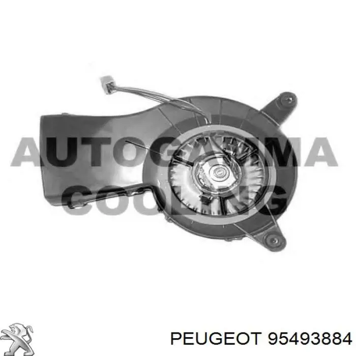 95493884 General Motors Ventilador de habitáculo