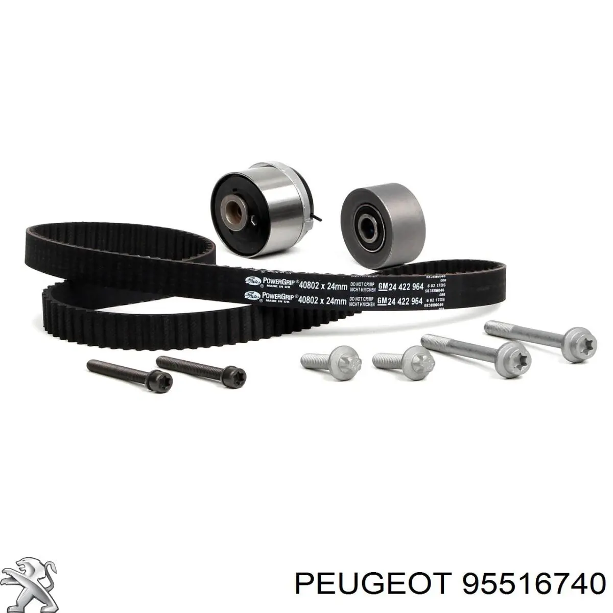 95516740 Peugeot/Citroen kit de correa de distribución