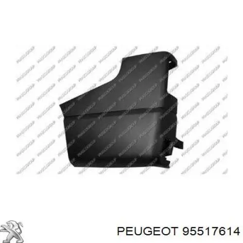 95517614 Peugeot/Citroen parachoques trasero, parte derecha