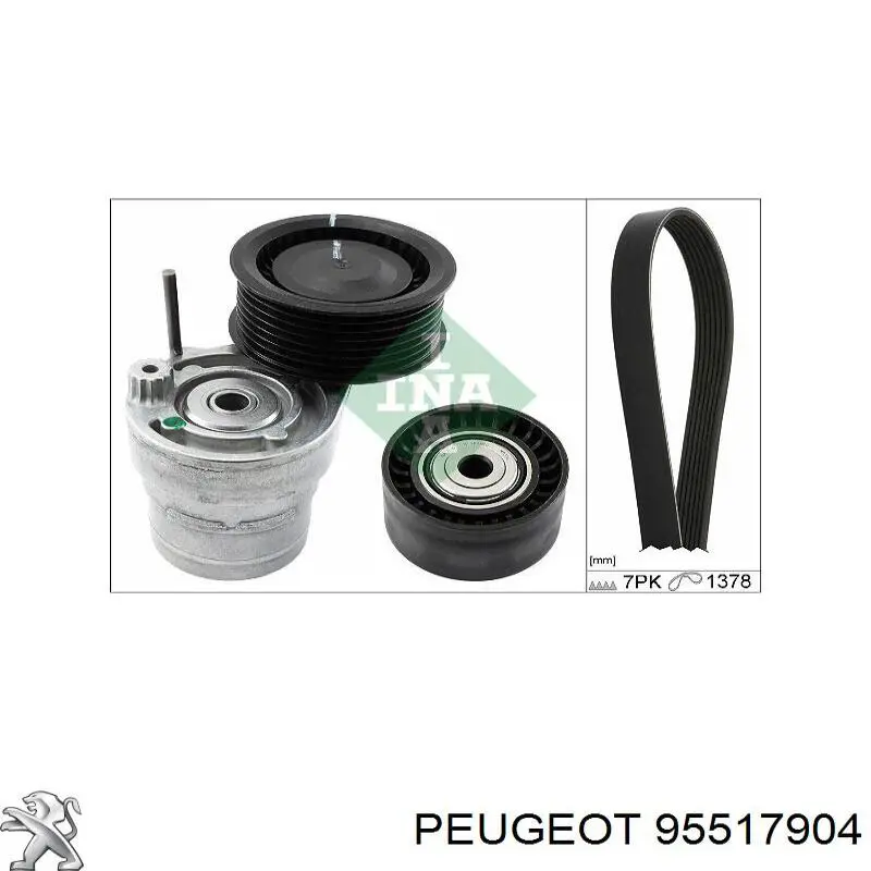 Correa de transmisión, juego Peugeot/Citroen 95517904 precio, desde 124,11 EUR