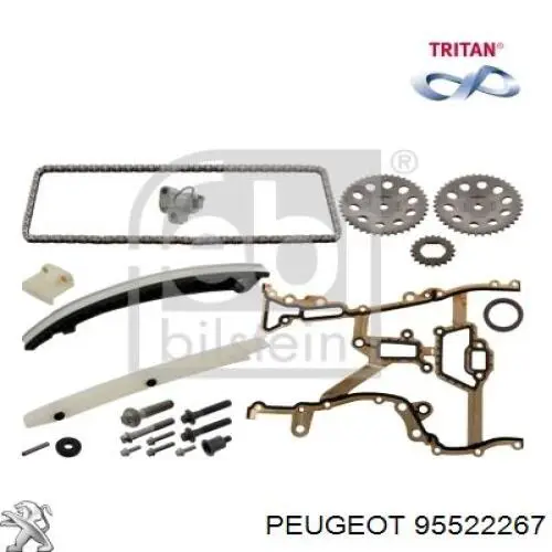 95522267 Peugeot/Citroen Cadena de motor