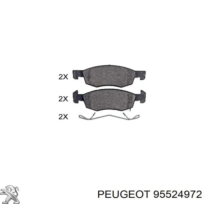 95524972 Peugeot/Citroen Pastillas delanteras