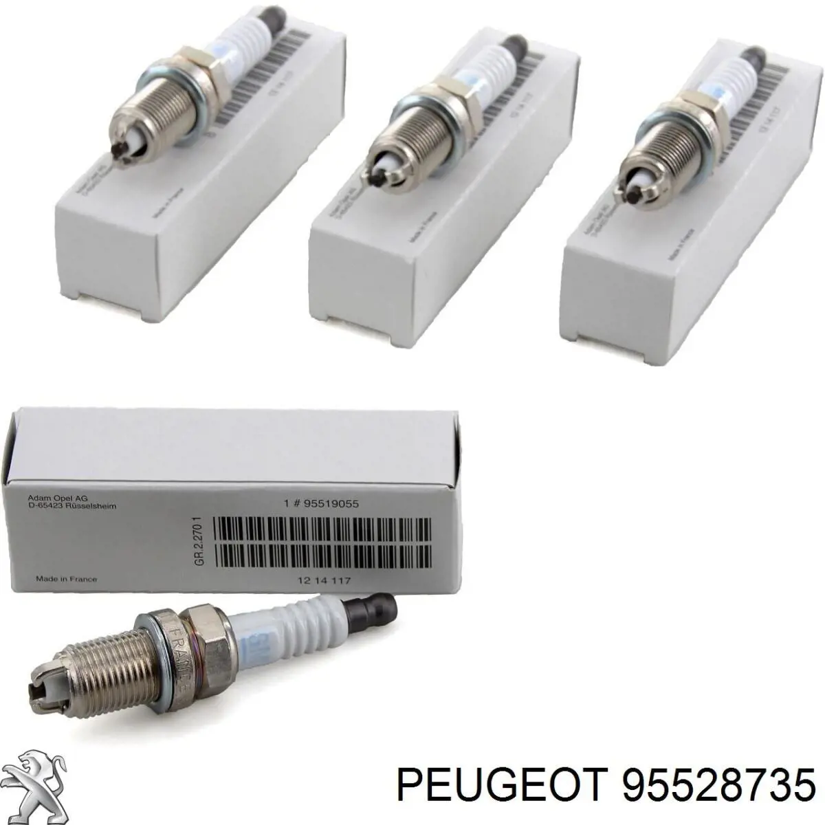 95528735 Peugeot/Citroen Bujía de ignición