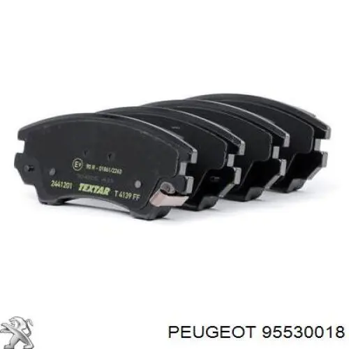 95530018 Peugeot/Citroen pastillas de freno delanteras