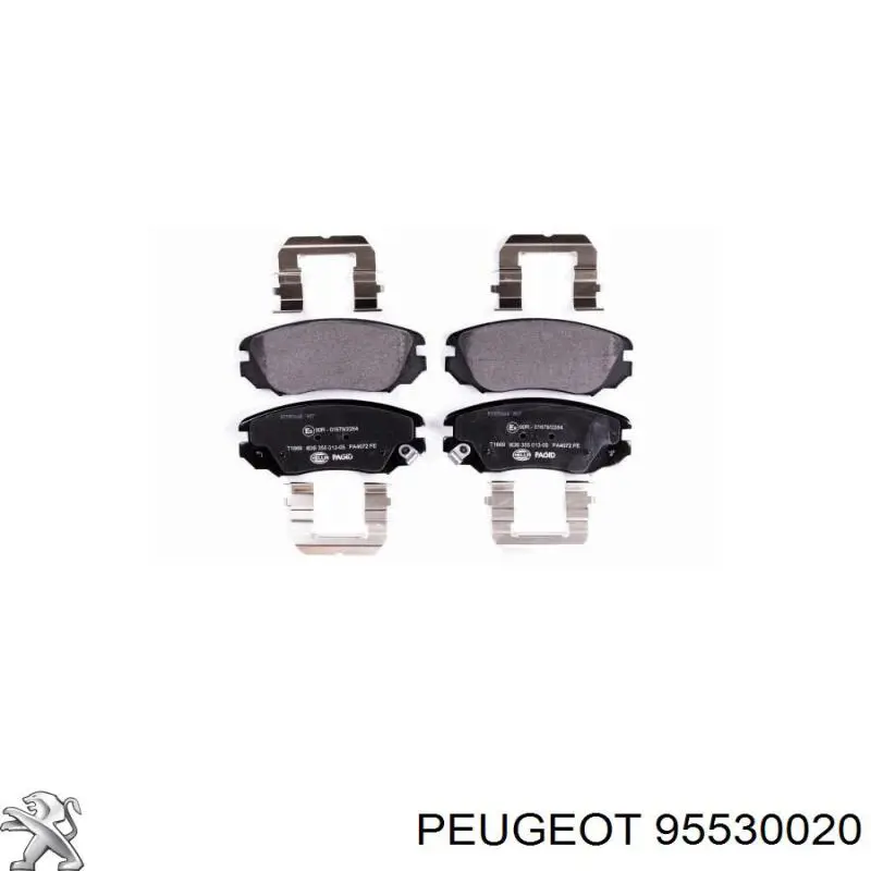 95530020 Peugeot/Citroen pastillas de freno delanteras