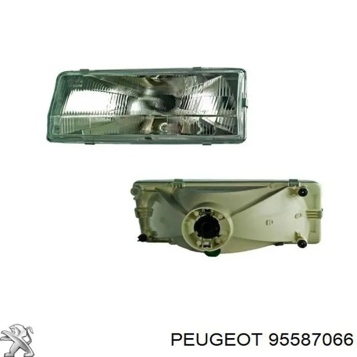 95587066 Peugeot/Citroen faro izquierdo