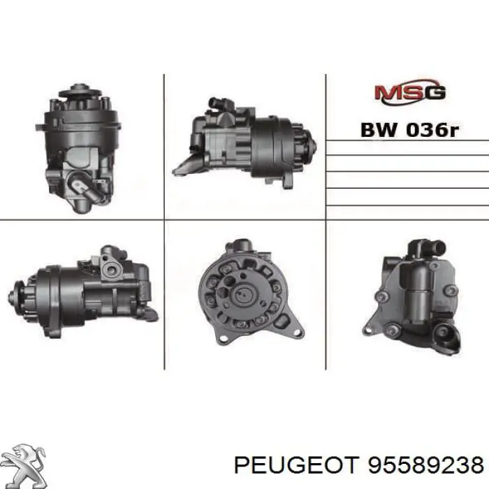 95589238 Peugeot/Citroen bomba de dirección