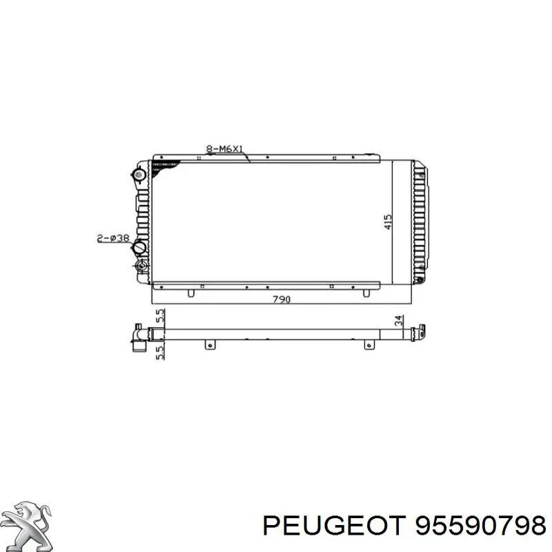 95590798 Peugeot/Citroen juego de reparación, pinza de freno delantero