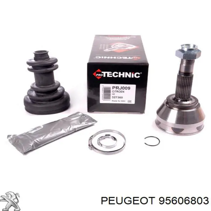 95606803 Peugeot/Citroen árbol de transmisión delantero izquierdo