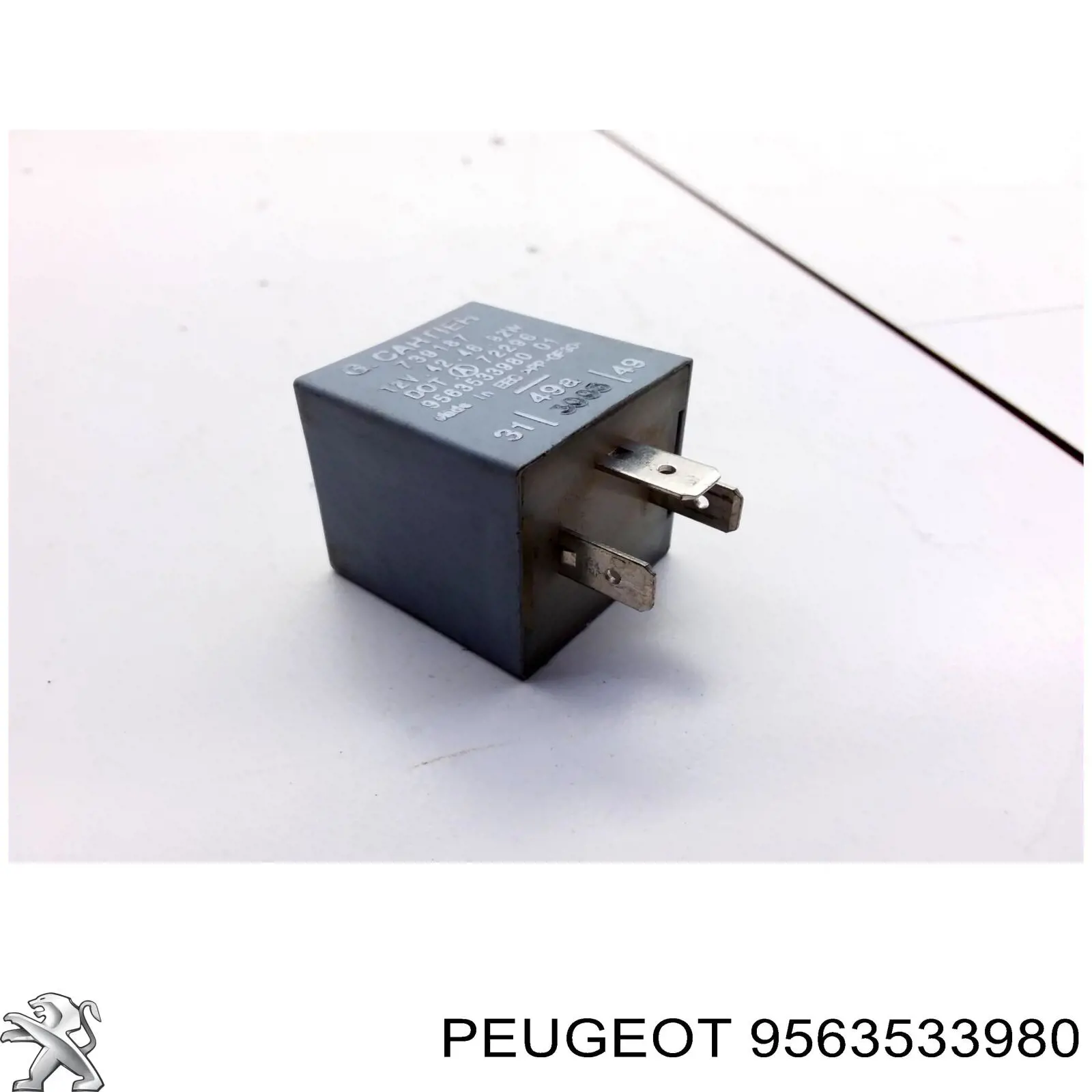 9563533980 Peugeot/Citroen relé, piloto intermitente