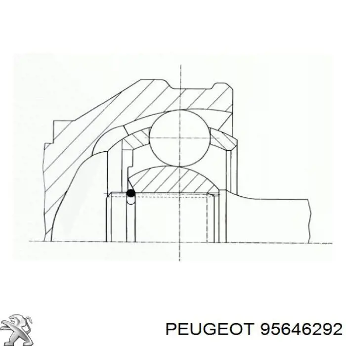 95646292 Peugeot/Citroen junta homocinética exterior delantera