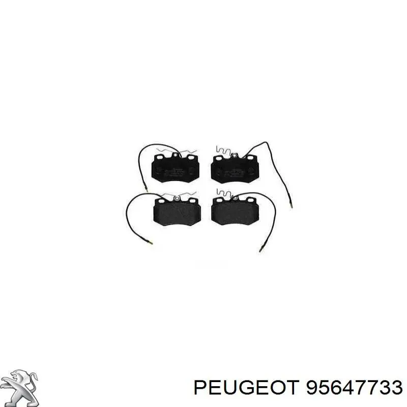 95647733 Peugeot/Citroen pastillas de freno delanteras