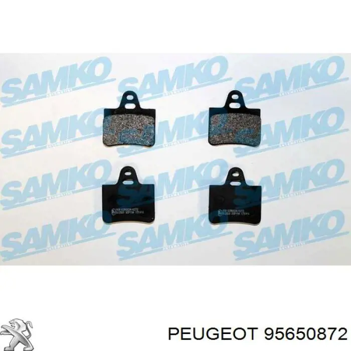 95650872 Peugeot/Citroen pastillas de freno traseras