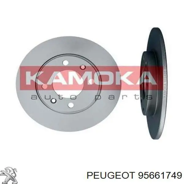 Disco de freno trasero Peugeot 206 2A/C