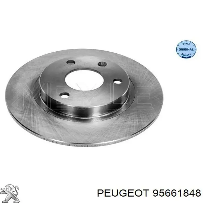 95661848 Peugeot/Citroen freno de disco delantero