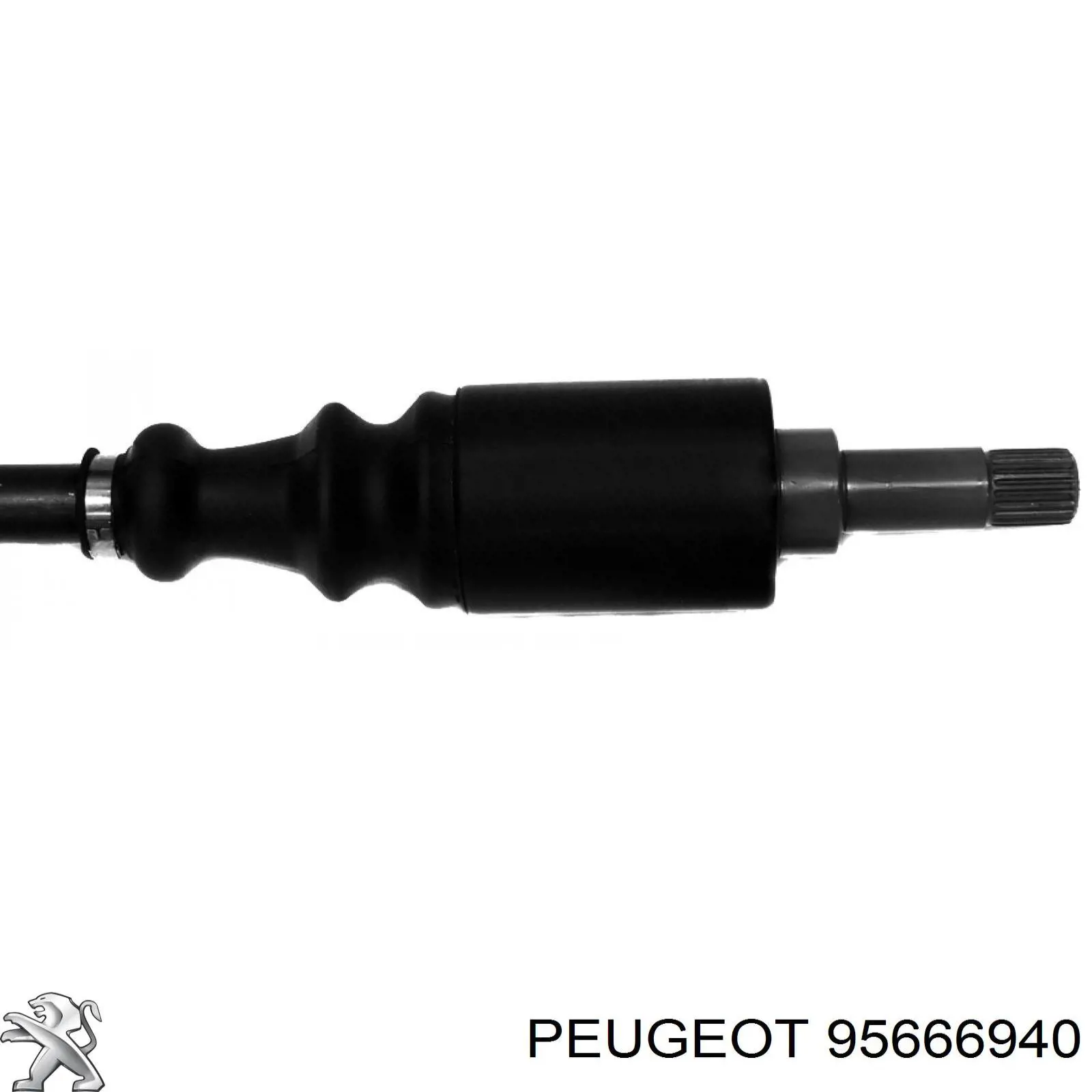 95666940 Peugeot/Citroen árbol de transmisión delantero izquierdo