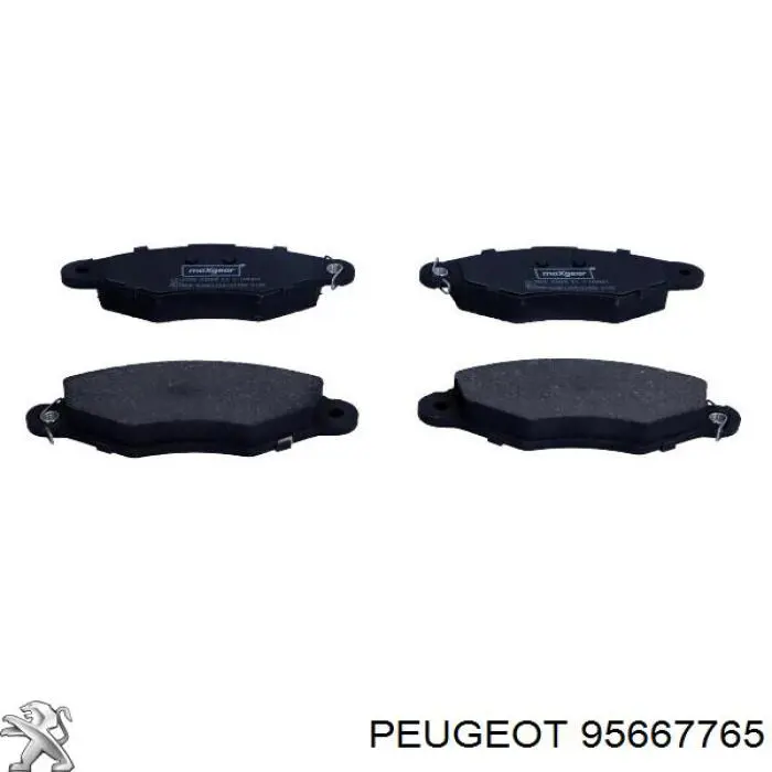 95667765 Peugeot/Citroen pastillas de freno delanteras