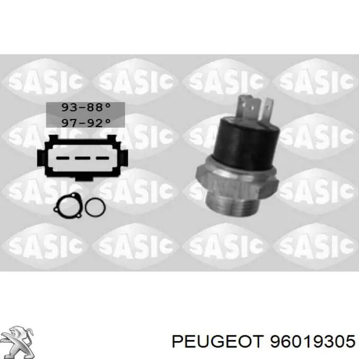 126418 Peugeot/Citroen sensor, temperatura del refrigerante (encendido el ventilador del radiador)