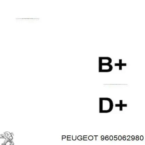 9605062980 Peugeot/Citroen alternador