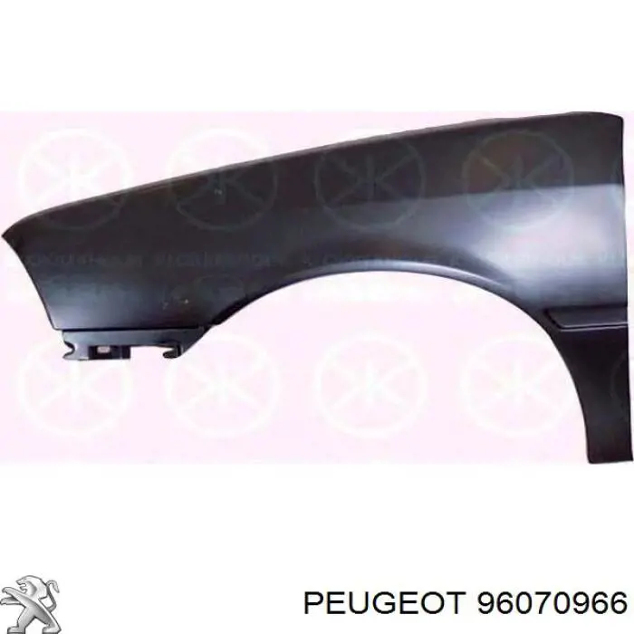 96070966 Peugeot/Citroen guardabarros delantero izquierdo