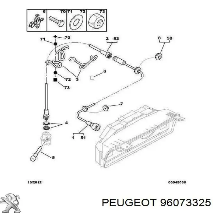 Árbol flexible del velocímetro para Citroen Saxo (S0, S1)