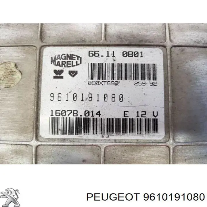 ECU 9610191080 Peugeot/Citroen