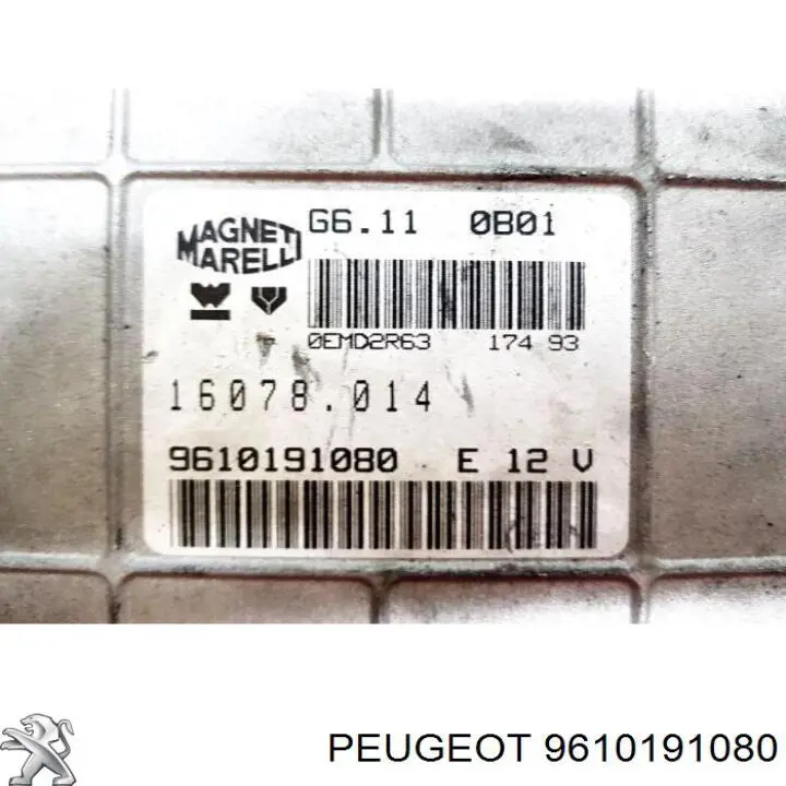 9610191080 Peugeot/Citroen Centralina Del Motor