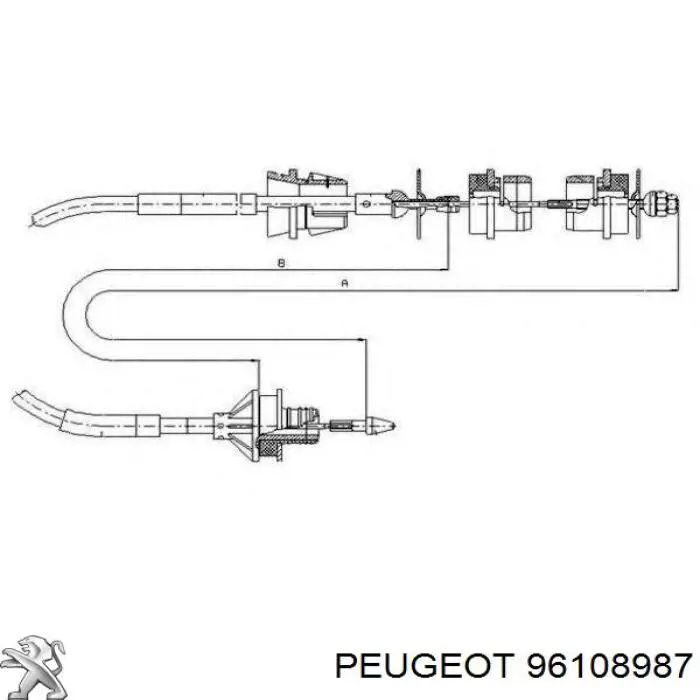 221 162 Hart cable de embrague