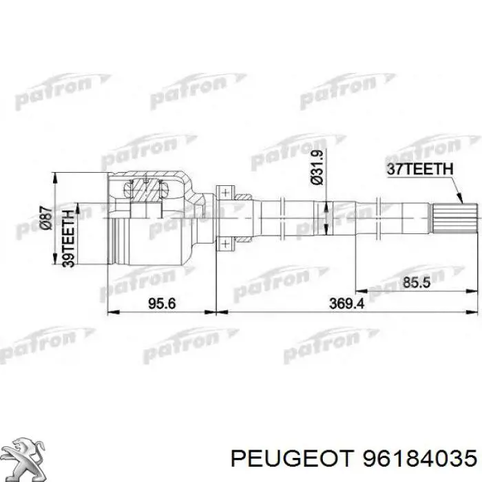 96184035 Peugeot/Citroen
