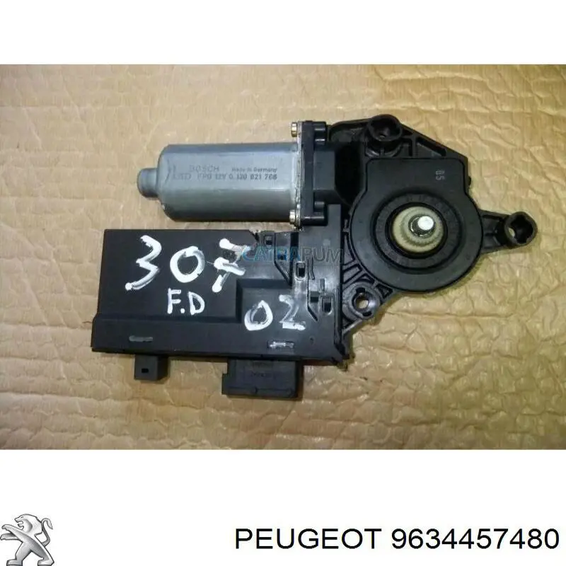 Comprar 9634457480 Peugeot/Citroen Motor del elevalunas de la puerta delantera derecha