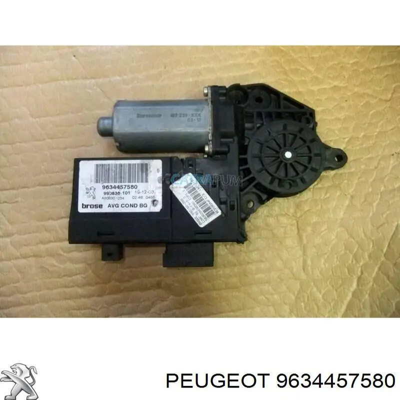 Motor eléctrico, elevalunas, puerta delantera izquierda PEUGEOT 9634457580