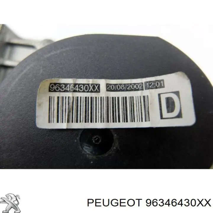 96346430XX Peugeot/Citroen cinturón de seguridad delantero derecho
