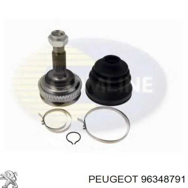 96348791 Peugeot/Citroen árbol de transmisión delantero derecho