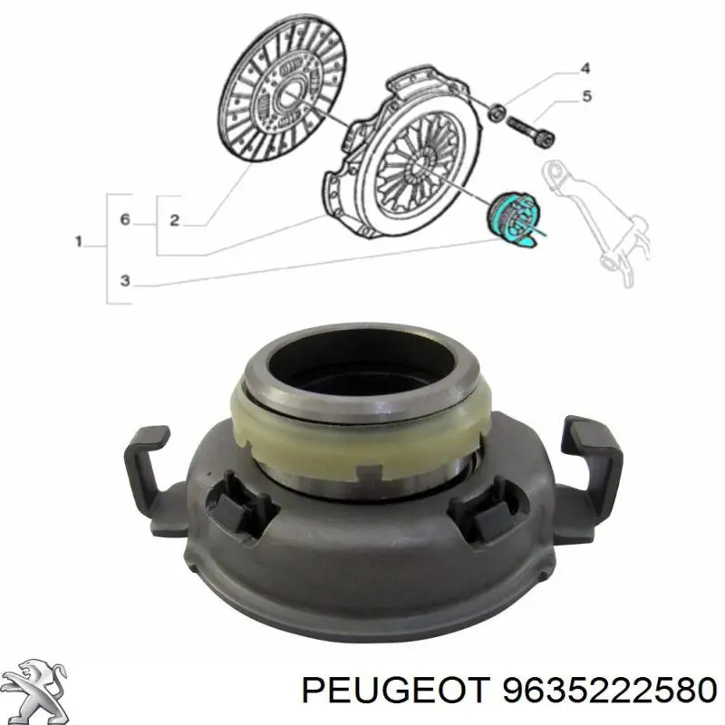 Cojinete de desembrague Peugeot/Citroen 9635222580 precio, desde 45,27 EUR