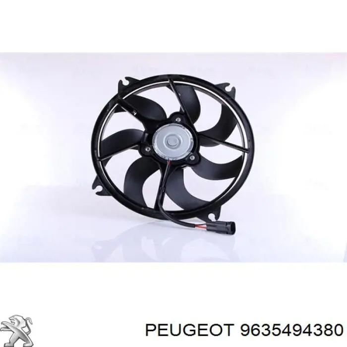 Ventilador eléctrico de refrigeración completo izquierdo (motor y hélice) Peugeot/Citroen 9635494380 precio, desde 55,58 EUR