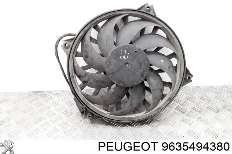 Comprar 9635494380 Peugeot/Citroen Ventilador eléctrico de refrigeración completo izquierdo (motor y hélice)