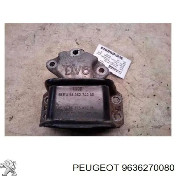 Comprar 9636270080 Peugeot/Citroen Soporte superior derecho del motor