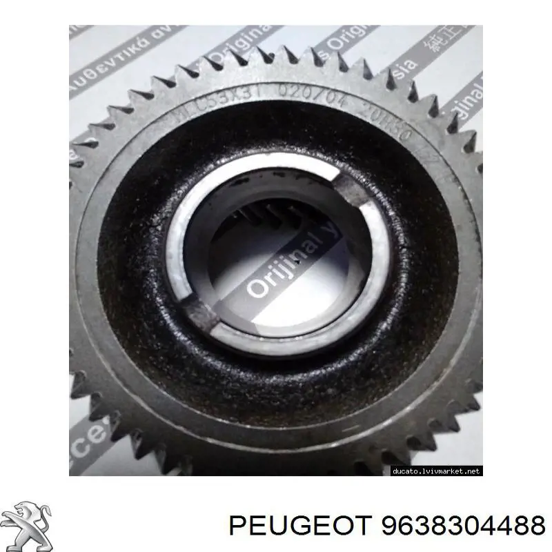 Engranaje conducido de quinta velocidad 9638304488 Fiat/Alfa/Lancia