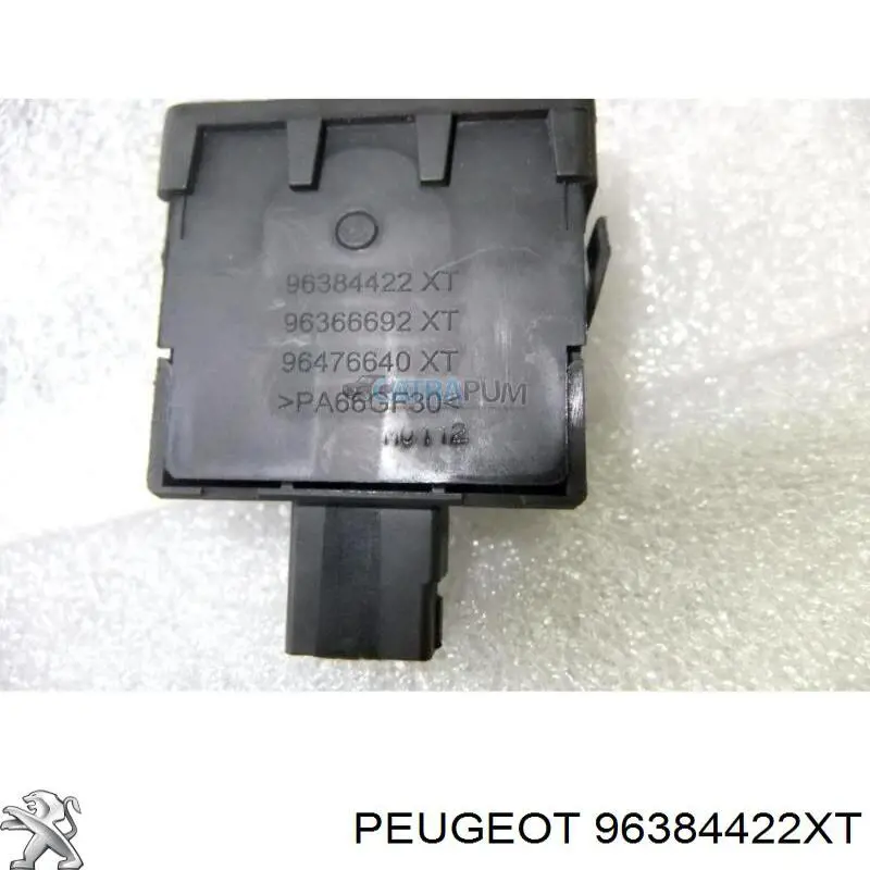96384422XT Peugeot/Citroen botón de elemento de regulación, regulación del alcance de faros