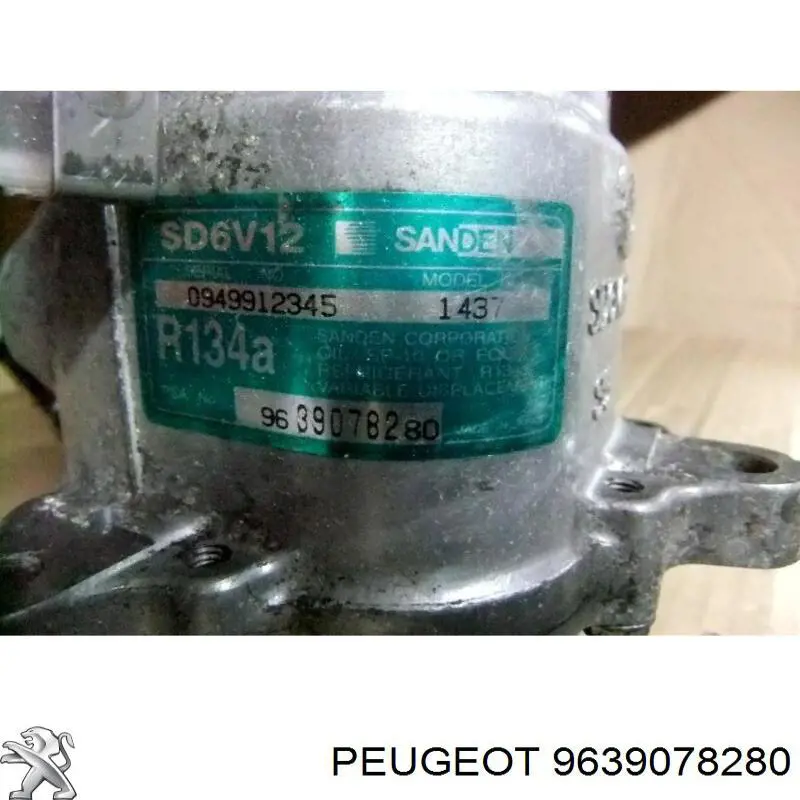 9639078280 Peugeot/Citroen compresor de aire acondicionado