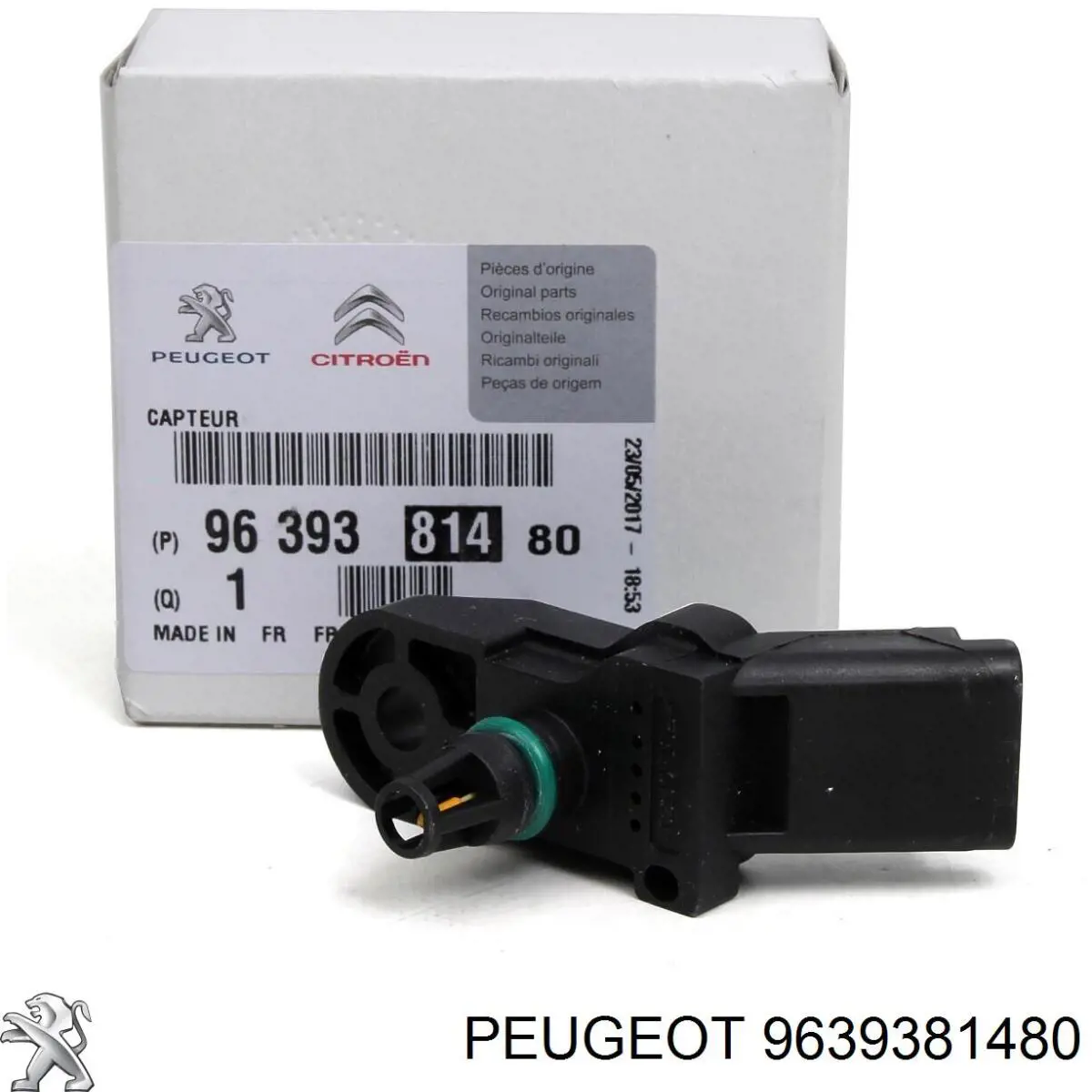 9639381480 Peugeot/Citroen sensor de presion del colector de admision